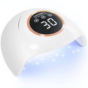lot 1178 image: LadyMisty 72W UV LED Nail Lamp Light Dryer for Nails Gel Polish with 18 Beads 3 Timer Setting & LCD Touch Display Screen, Auto Sensor, Professional Nails, White������ Retail $12.99