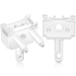 lot 1213 image: Vercraft 2 Pcs Vertical Blind Wand Control Replacement Vertical Blinds Repair Accessories White Window Blinds Replacement Parts Retail $13.74