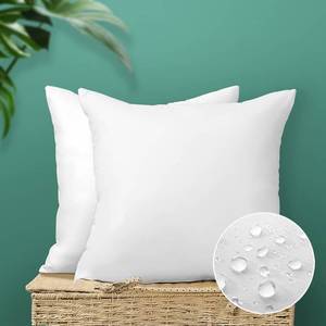 lot 1237 image: OTOSTAR Outdoor Throw Pillow Inserts - Pack of 2 Water Resistant Cushion Inner Pads for Patio Garden Coffee House Decorative Waterproof Pillow Inserts 20x20 Inch -White Retail $26.24