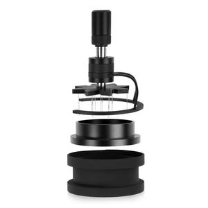 lot 1257 image: IKAPE 54MM WDT Tool, Espresso Stirrer Distribution Tool, Adjustable Needle Height, Coffee Stirrer with Dosing Funnel & Stand Retail $58.74