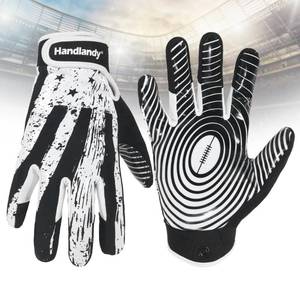 lot 1272 image: HANDLANDY Youth Football Gloves for Boys Girls, Sticky Wide Receiver Gloves for Kids, Junior Flag Football Gloves (White, Youth XS) Retail $27.17