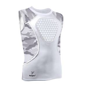 lot 1297 image: Youper Adult Padded Chest Protector Shirt, Heart-GuardSternum Protection for Baseball, Football, Lacrosse & Goalies (Small, BlackGrey) Retail $29.77