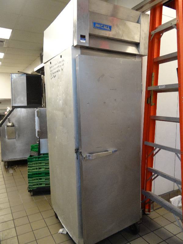 lot 2542 image: McCall Upright Single Door Freezer