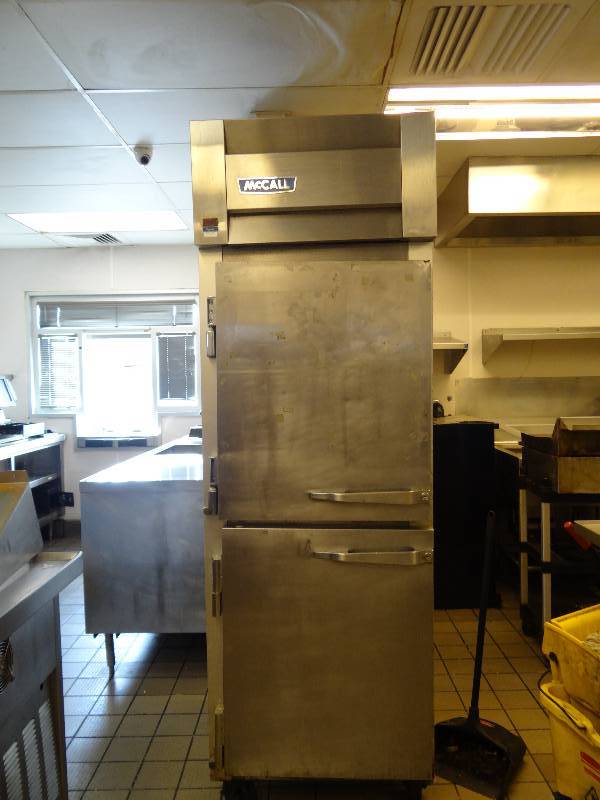 lot 2543 image: McCall Upright Double Door Freezer