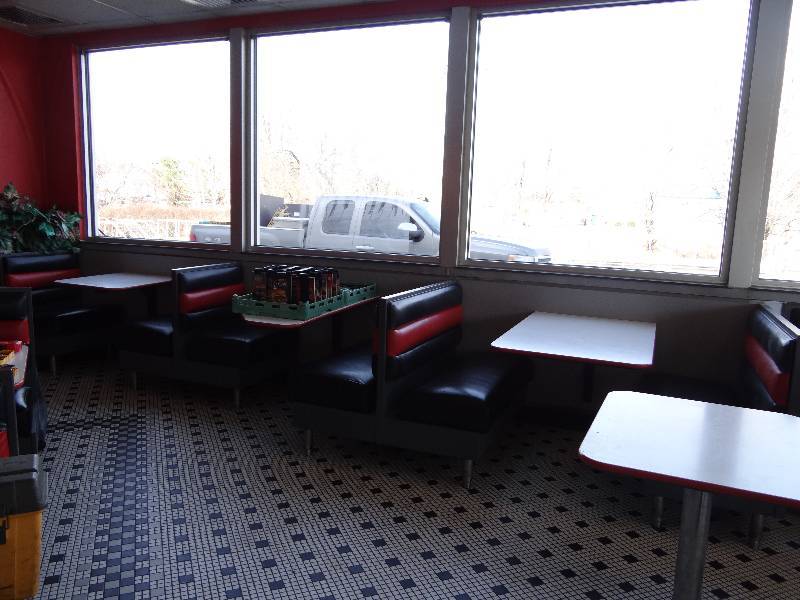 lot 2576 image: (5) Sections Of Booth Seating