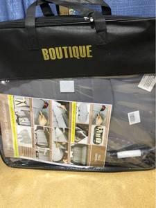 lot 2310 image: Boutique Leather Car Sear Covers 5Pc - Gray