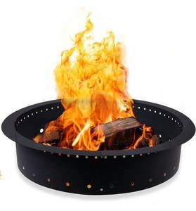 lot 2353 image: Fire Pit Ring 48in Outer Ring42in Inner Ring - Heavy Duty Smokeless Insert