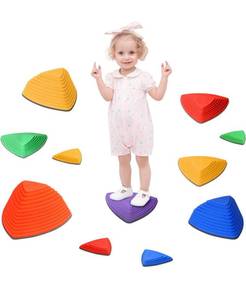 lot 2357 image: Balance Stepping Stones for Kids, 611PCS Toddler Jumping Stones