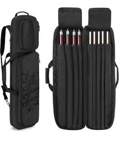 lot 2359 image: 4x5 Pool Cue Case, Billiard Stick Carrying Case Holds 4 Butts and 5 Shafts