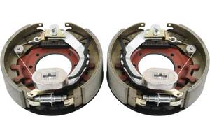 lot 2378 image: 12-14in X 3-38in (12.25in X 3.375in) Electric Trailer Brake Assembly Pair for 9,00010,000 Lbs
