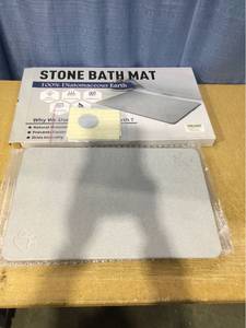 lot 7338 image: Stone Bath Mat 100 percent Diatomaceous Earth