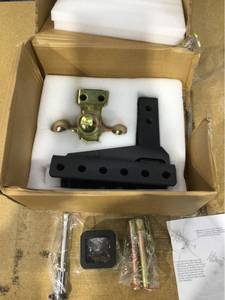 lot 7340 image: Adjustable trailer hitch ball mount