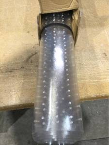 lot 7353 image: Office Chair Mat for Carpet Floor, Plastic Rolling Chair Mat for Carpeted Floors, Computer Desk Chair Floor Mats, 48 x 30 Inch Rectangle Clear Heavy Duty Floor Protector 0.14 Inch Thick