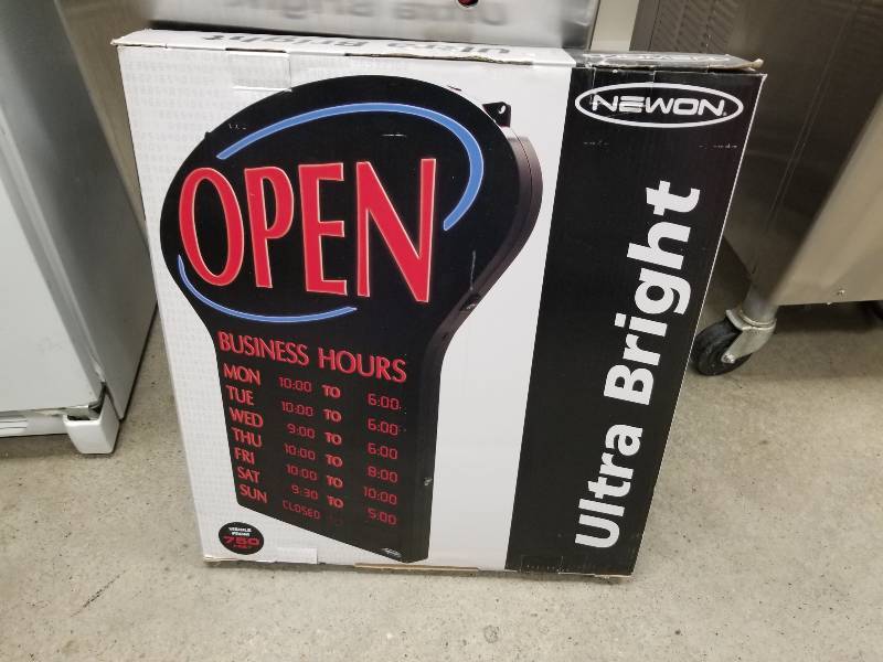 lot 1108 image: Newon Lighted open sign