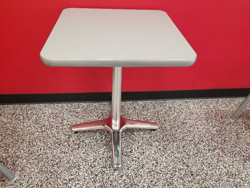 lot 1011 image: 2 person table with chrome base