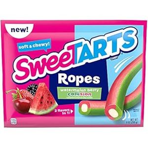lot 30 image: SweeTARTs Watermelon Berry Collision Ropes Candy 9 oz (Best By April 2025)