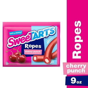 lot 34 image: CHERRY PUNCH SOFT & CHEWY ROPES CANDY, CHERRY PUNCH (Best By March 2025)