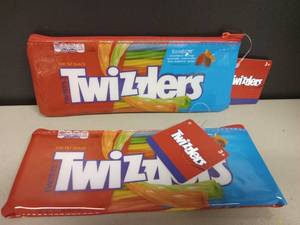 lot 37 image: Twizzlers Zipper Pencil Bag (Quantity 2)
