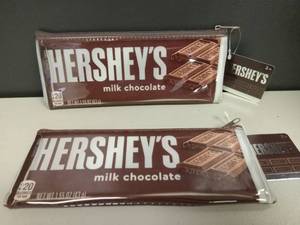 lot 39 image: Hersheys Milk Chocolate Zipper Pencil Bag (Quantity 2)