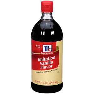 lot 61 image: McCormick Imitation Vanilla Flavor 1 qt Baking Extracts