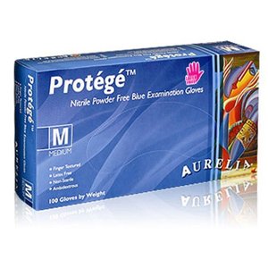 lot 68 image: Aurelia Protege Stretch Nitrile Exam Gloves-Small-100Box