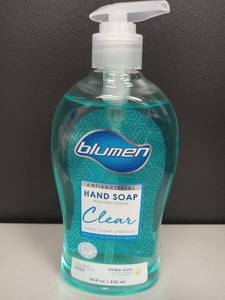 lot 85 image: Blumen Antibacterial Hand Soap with Moisturizers 18 fl oz (Clear)