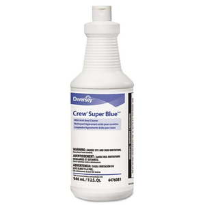lot 90 image: Johnson Diversey DRK4476081 Crew Super Blue Mild Acid Bowl cleaner Citrus 32oz Squeeze Bottle