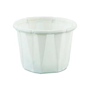 lot 92 image: Solo Disposable Souffle Cup White Paper 0.5 oz. 250 Ct 050-2050