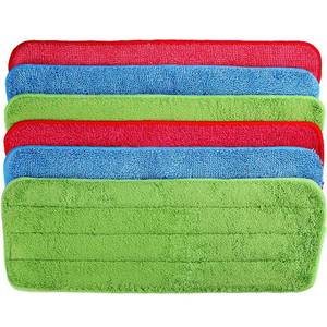 lot 2644 image: 6 Pieces Microfiber Cleaning Pads Reveal Mop 16 to 18 inch Fit for Most Spray Mops and Reveal Mops Washable (16.5 x 5.5 inch)