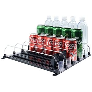 lot 2656 image: Drink Organizer for Fridge-Automatic Pusher Glide, Fridge Drink Dispenser-Holds up to 25 Cans