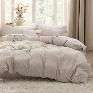 lot 2659 image: Bedsure Duvet Cover King Size - Soft Prewashed King Duvet Cover Set, 3 Pieces, 1 Duvet Cover 104x90 Inches with Zipper Closure and 2 Pillow Shams, Linen, Comforter Not Included