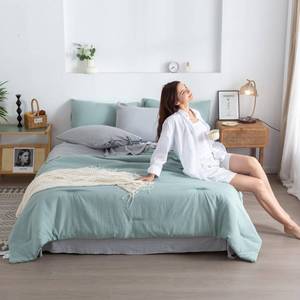 lot 2687 image: COTTEBED Ultra-Soft Twin Comforter Set with Sheets - 5 Pieces Bed in a Bag Twin Down Comforter & Bedding Sheet Sets, Lightweight Boho Cozy Washed PolyCotton for Kids Boy Girl All Season Use,Sage Green
