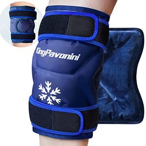 lot 2695 image: 2 Pack XXL Knee Ice Pack Wrap Around Entire Knee After Surgery, Reusable Gel Ice Pack for Knee Injuries, Large Ice Pack for Pain Relief, Swelling, Knee Surgery, Sports Injuries