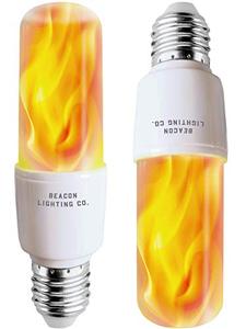 lot 2712 image: HoogaLife LED Flame Effect Light Bulbs - E26 LED Bulb with Gravity Sensor Flame Night Bulb for Holiday Gifts Home Hotel Bar Party Decoration (2 Pack)
