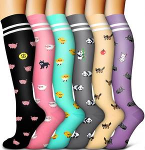 lot 2717 image: THREE PAIRS Bluemaple 3 Pack Copper Compression Socks for Women and Men Circulation-Best Support for Medical, Running,Nursing,Athletic