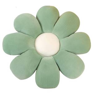 lot 2721 image: Flower Pillow, Flower Shaped Throw Pillow Flower Floor Pillow Soft Seating Cushion Room Decor Plush Pillow for Bedroom, Sofa, Bed, Reading (15 inch, Green)