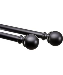 lot 12505 image: Amazon Basics 1-Inch Curtain Rod with Round Finials, 1-Pack 45