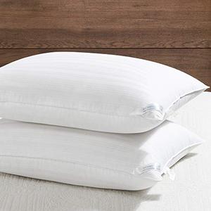 lot 12507 image: downluxe Down Alternative Pillows Standard Size Set of 2 - Hotel Collection Soft Bed Pillows for Sleeping, Perfect for Side, Back and Stomach Sleepers, 20 X 26