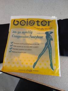 lot 12523 image: Compression Pantyhose 1 pair black size L