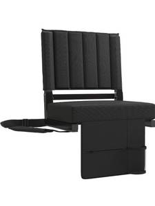 lot 12524 image: Stadium Seat for Bleachers with Back Support and Wide Padded Cushion Stadium Chair, Includes Shoulder Strap and Cup Holder