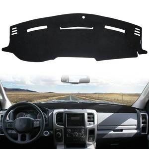 lot 12532 image: ISSYAUTO Dashboard Cover Mat Dash Cover Compatible with 2010-2018 Ram 1500 2500 3500 & 2019-2024 Ram 1500 Classic Model, Dash Board Protector Cover