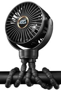 lot 12535 image: KIDEE Mini Stroller Fan, Portable Baby Fan Battery Operated, LED Display with 3 Speeds, Small Clip on Fan Desk Fan USB Rechargeable, Personal Handheld Fan for Outdoor Travel, Children Gift