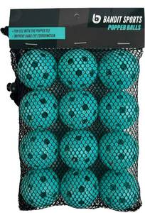 lot 12547 image: Popper Plastic Baseballs, Made of Impact Resistant and Rebounding Material, Perfect Practice Baseballs for Baseball & Hitting Ball Training (Pack of 12 Mini Baseball Training Balls)
