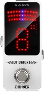 lot 12567 image: Donner Tuner Pedal, DT Deluxe Chromatic Guitar Tuner Pedal for Electric Guitar and Bass � 1 Cent USB or 9V Power Supply True Bypass