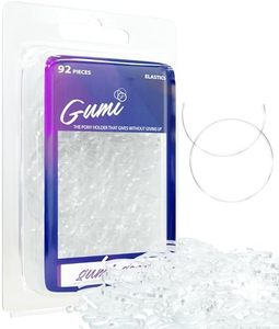 lot 12602 image: Gumi Clear Elastics 1 inch Hair Band Large