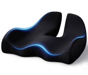 lot 12658 image: Benazcap Seat Cushion Office Chair Cushions Butt Pillow for Car Long Sitting, Memory Foam Chair Pad for Back, Coccyx, Tailbone Pain Relief for Gaming Chair and Car Seat