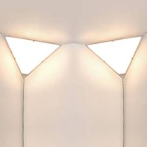 lot 12661 image: haultop 2 Pack Corner Light, Corner Lights for Living Room, Modern Corner Ceiling Light with 8.2FT Cord, Triangle Corner Lights, Plug in Ceiling Light, Corner Wall Light for Bedroom, Office