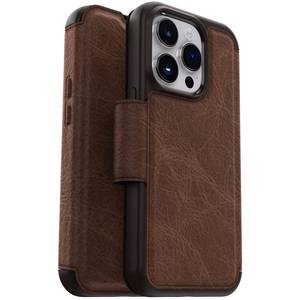lot 12667 image: OtterBox iPhone 14 Pro (ONLY) Strada Series Case - Espresso (Brown), Card Holder, Genuine Leather, Pocket-Friendly, Folio case