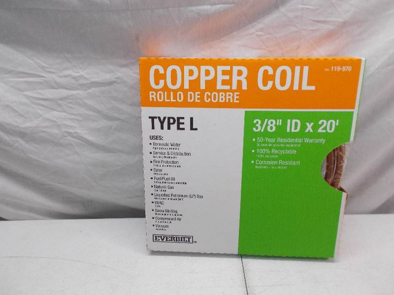 lot 1326 image: copper coila water line 2 packs