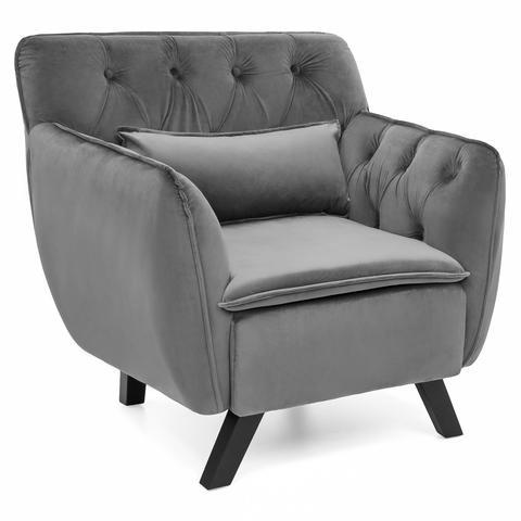 lot 1358 image: mid - century modern tuffted arm chair